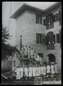 1929年竣工的柴井医院女部（来源：剑桥大学图书馆）